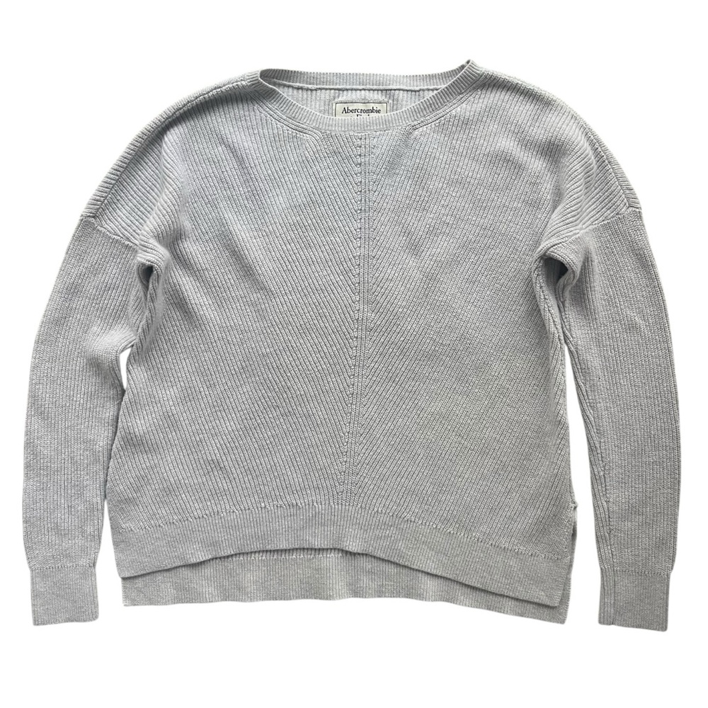 Abercrombie & Fitch Gray Crew Neck Sweater